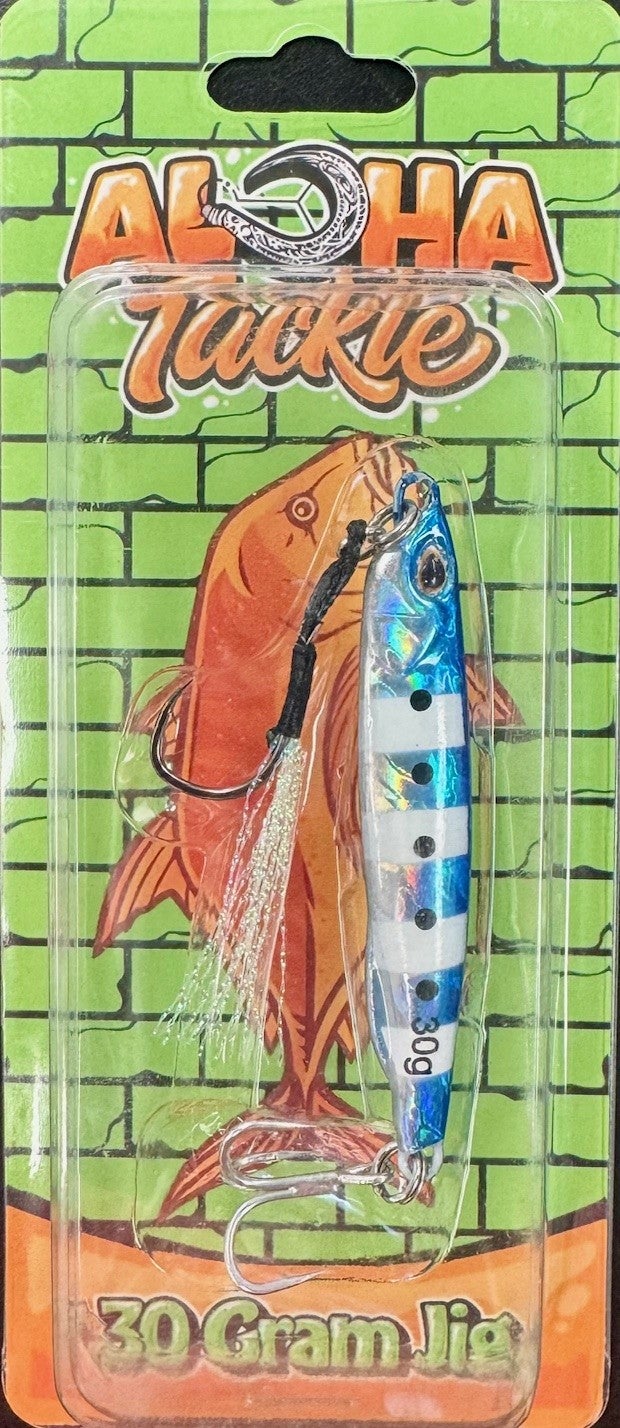 aloha fishing lures Ice Blue-Turquoise Back Large Magic Malolo 12