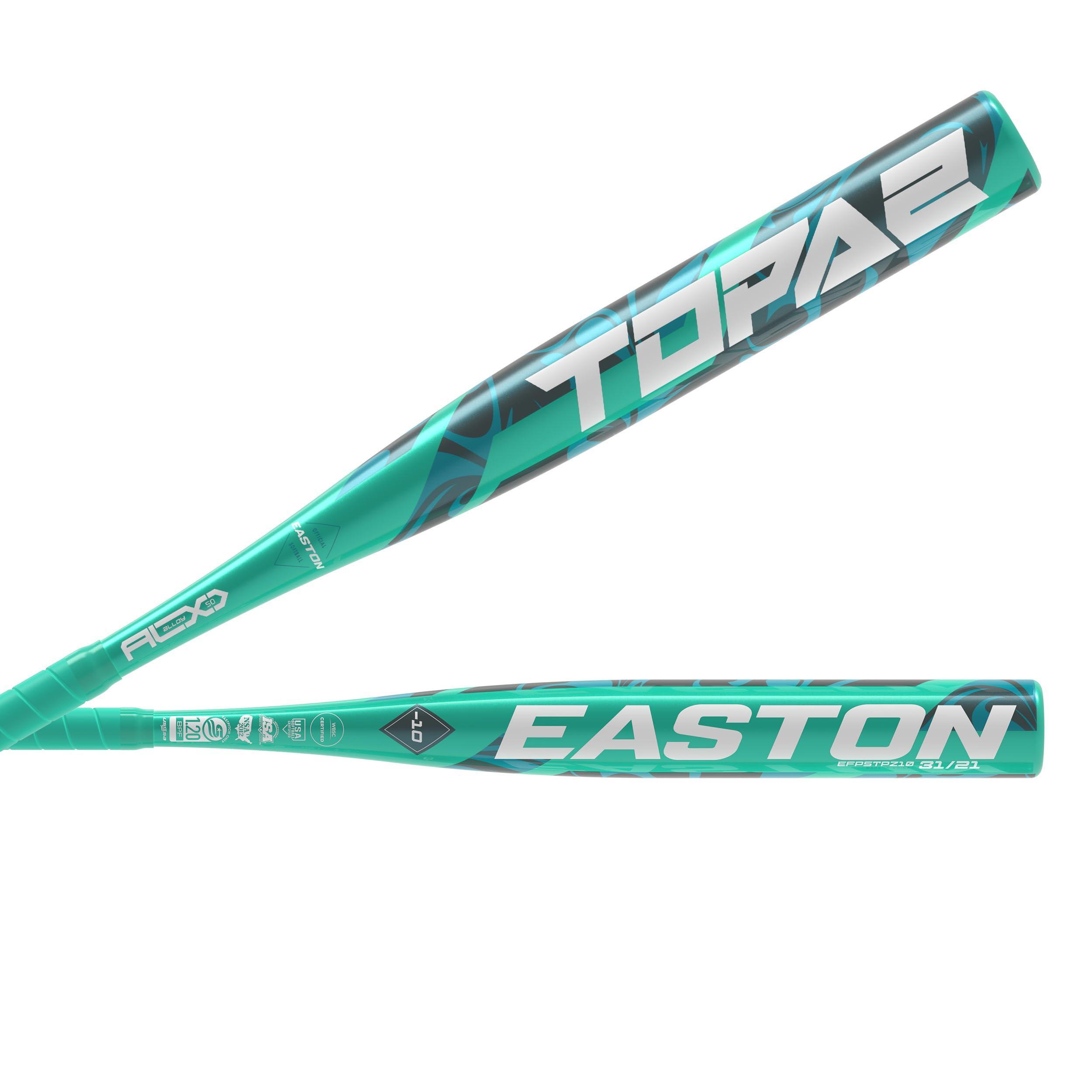 Easton topaz fastpitch softball bat 33 23oz 10 drop 1 pc alloy
